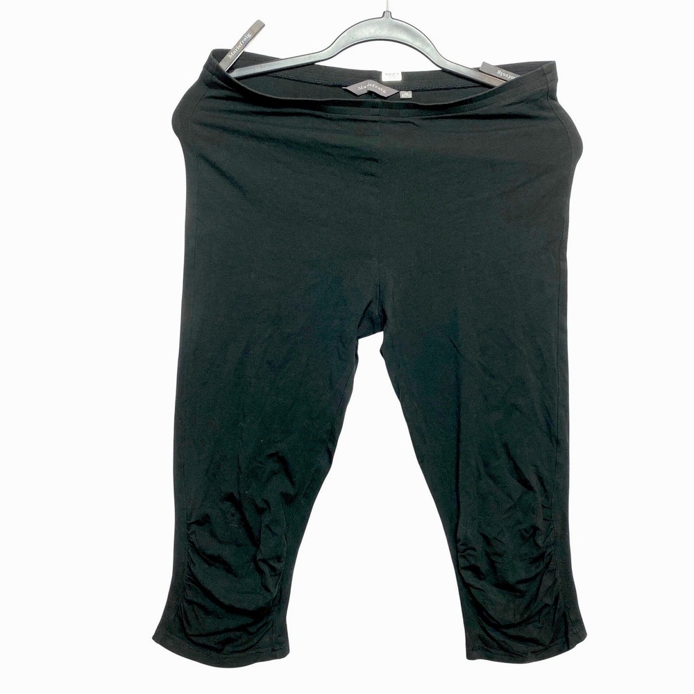 Marisfrolg Leggings Pants Womens Size 40 Black 165/72A Capri Ruched